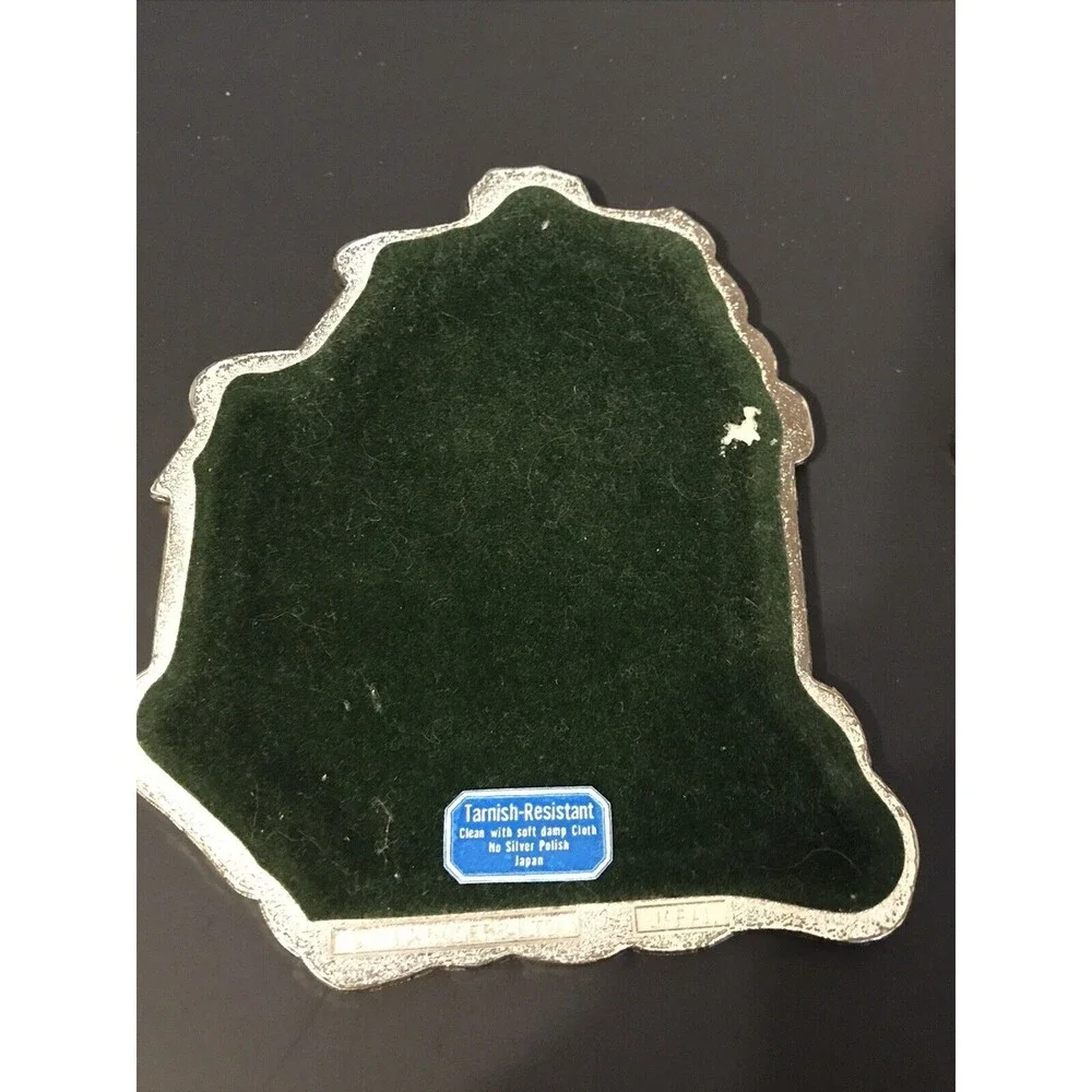 Vintage Wm. A Rogers Home for the Holidays Engraveable Drink Coaster Set of 4